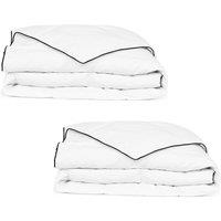Berkfield Home Winter Down Duvet 2 pcs 155x220 cm in White
