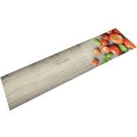 Berkfield Home Kitchen Rug Washable Tomatoes 60x300 cm Velvet in Grey