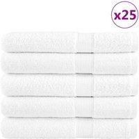 Berkfield Home Premium Towels SOLUND 25pcs White 100x200cm 600gsm