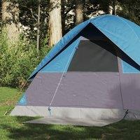 Berkfield Home Camping Tent Dome 2-Person Blue Waterproof