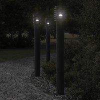Berkfield Home Outdoor Floor Lamp Black 110cm Stainless Steel