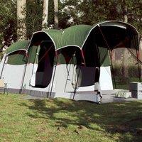 Berkfield Home Family Tent Tunnel 8-Person Green Waterproof