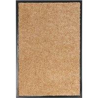 Berkfield Home Doormat Washable Cream 40x60 cm
