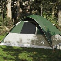 Berkfield Home Family Tent Dome 6-Person Green Waterproof