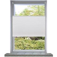 Berkfield Home Plisse Blind 110x150cm White Pleated Blind | Size: 110x150 cm