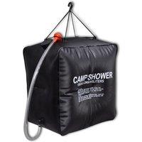 Berkfield Home Camp Shower Solar Shower Outdoor Bath 40 L in Black