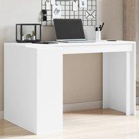 Berkfield Home Office Desk White 123.5x73.5x75 cm Engineered Wood