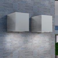Cube Outdoor Wall Lights 2 pcs