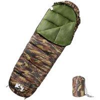Berkfield Home Mummy Sleeping Bag for Adults Camping 3 Seasons in Green