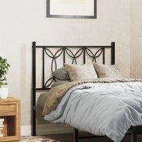 Metal Headboard Black 75 cm