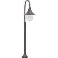 Berkfield Home Garden Post Light E27 120 cm Aluminium Bronze in Brown