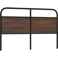 Berkfield Home Headboard Brown Oak 150 cm Steel & Engineered Wood