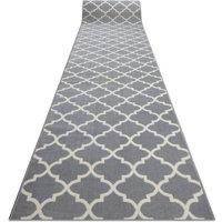 RugsX Bcf Morad Runner in Grey | Size: 60 cm x 330 cm