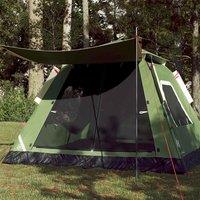 Berkfield Home Camping Tent Dome 5-Person Green Quick Release