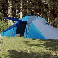 Berkfield Home Family Tent Dome 6-Person Blue Waterproof