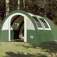 Berkfield Home Camping Tent Tunnel 4-Person Green Waterproof