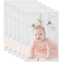 Berkfield Home Photo Frames Collage 5 pcs for Wall or Table Silver 70x90cm MDF | Size: 70x90 cm