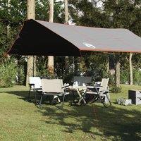 Berkfield Home Camping Tarp Grey & Orange 420x440 cm Waterproof