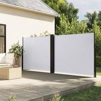 Retractable Side Awning White 180x600 cm