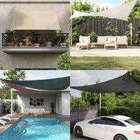 Sunshade Sail 160 g/m? Dark Green 2.5x5 m HDPE