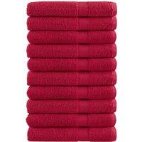 Berkfield Home Premium Towels SOLUND 10 pcs Red 100x200 cm 600 gsm