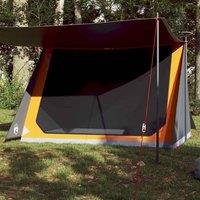 Berkfield Home Camping Tent 2-Person Grey & Orange Waterproof