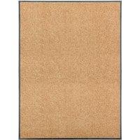 Berkfield Home Doormat Washable Cream 90x120 cm
