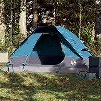 Berkfield Home Camping Tent Dome 2-Person Blue Waterproof