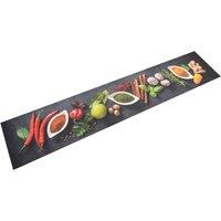 Berkfield Home Kitchen Rug Washable Spices 60x300 cm Velvet