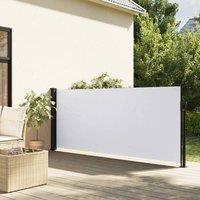 Berkfield Home Retractable Side Awning White 100x500 cm