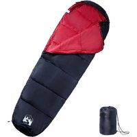 Berkfield Home Mummy Sleeping Bag for Adults Camping 3 Seasons in Red