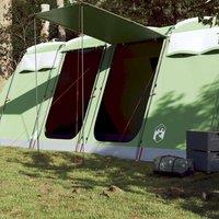 Berkfield Home Family Tent Tunnel 8-Person Green Waterproof