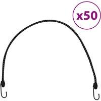 Berkfield Home Bungee Cords with Reflective Strips & Hooks 50 pcs 88 cm