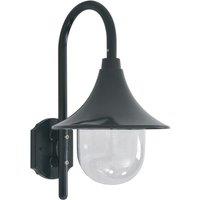 Berkfield Home Garden Wall Lamp E27 42 cm Aluminium Dark Green