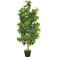 Berkfield Home Artificial Plant Laurel Tree with Pot Green 120 cm