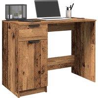 Berkfield Home Desk Old Wood 100x50x75 cm Engineered Wood in Brown | Size: 100 x 50 x 75 cm