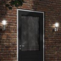 Berkfield Home Outdoor Wall Light Silver Stainless Steel