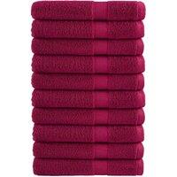Premium Sauna Towels SOLUND 10pcs Bordeaux 80x200cm 600gsm