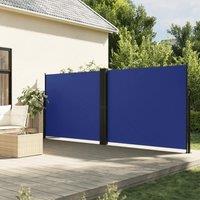 Berkfield Home Retractable Side Awning Blue 160x1200 cm