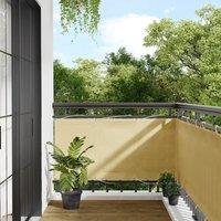 Berkfield Home Balcony Screen Sand 75x500 cm 100% Polyester Oxford in Yellow