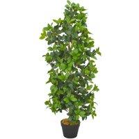 Berkfield Home Artificial Plant Laurel Tree with Pot Green 120 cm