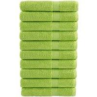 Berkfield Home Premium Towels SOLUND 10 pcs Apple Green 100x200 cm 600 gsm