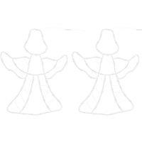 Berkfield Home Christmas Lights Angel Silhouette 2 pcs 50 LEDs Warm White