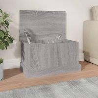 Storage Box Grey Sonoma 50x30x28 cm Engineered Wood
