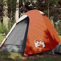 Berkfield Home Camping Tent Dome 2-Person Orange Waterproof
