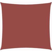 Sunshade Sail Oxford Fabric Square 3x3 m Terracotta