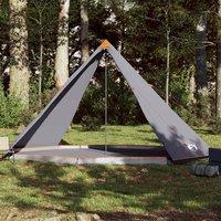 Berkfield Home Family Tent Tipi 8-Person Grey & Orange Waterproof