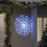 Berkfield Home Christmas Starburst Lights 140 LEDs 4 pcs Cold White 17 cm