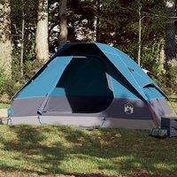 Berkfield Home Family Tent Dome 6-Person Blue Waterproof
