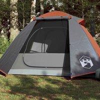 Berkfield Home Camping Tent Dome 2-Person Orange Waterproof